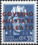 [Italian Postage Stamps Overprinted "GOVERNO MILITARE ALLEATO", type A1]