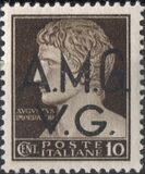 [Italian Postage Stamps Overprinted "A.M.G.V.G." - Not Watermarked, type A4]