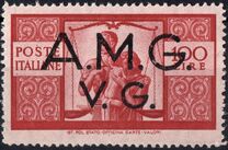 [Italian Postage Stamps Overprinted "A.M.G.V.G.", type A22]