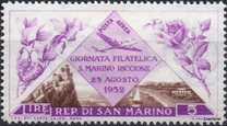 [Stamps Exhibition San Marino - Riccione, نوع GF]