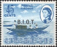 [Seychelles Postage Stamps Overprinted B.I.O.T, type A6]