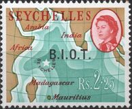 [Seychelles Postage Stamps Overprinted B.I.O.T, type A11]