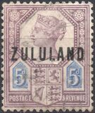 [Great Britian Postage Stamps Overprinted "ZULULAND", type B6]
