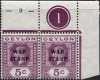 [No. 196 & 182-184 Overprinted "WAR STAMP", type AV4]