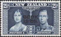 [Coronation of King George VI and Queen Elizabeth - Stamps of New Zealand Overprinted "COOK ISLANDS", نوع AE]
