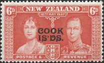 [Coronation of King George VI and Queen Elizabeth - Stamps of New Zealand Overprinted "COOK ISLANDS", نوع AF]