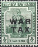 [War Tax - No. 1 & 2 Overprinted. 1½ mm Between "WAR" & "TAX", type I1]