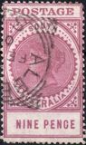 [Queen Victoria - Inscription "POSTAGE" - Thin Letters, Tipe P4]