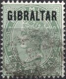 [Queen Victoria, 1819-1901 - Bermuda Stamps Overprinted "GIBRALTAR" in Black, type A]
