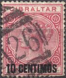 [Queen Victoria, 1819-1901 - Stamps of 1886 Surcharged "CENTIMOS", тип F1]