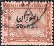 [Sphinx and Pyramid - Egypt Postage Stamps Overprinted "SOUDAN", type F]
