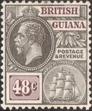 [King George V and "Sandbach" Warship - Different Watermark, प्रकार AA21]