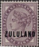 [Great Britian Postage Stamps Overprinted "ZULULAND", type B1]
