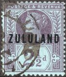 [Great Britian Postage Stamps Overprinted "ZULULAND", type B3]