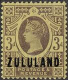 [Great Britian Postage Stamps Overprinted "ZULULAND", type B4]