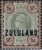[Great Britian Postage Stamps Overprinted "ZULULAND", type B5]