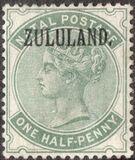 [Natal Postage Stamp No. 47 Overprinted "ZULULAND", type A1]