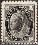 [Queen Victoria - Maple Leaf in Corners, type P]