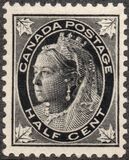[Queen Victoria - Maple Leaf in Corners, type P]