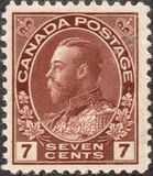 [King George V in Admiral Uniform - New Colors and Values, тып AD13]