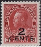 [King George V in Uniform - No.101 Surcharged, 類型 AQ1]