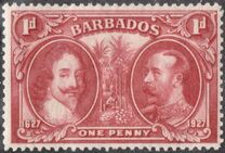[King Karl I and King George V - The 300th Anniversary of the Colonization of Barbados, Tip W]