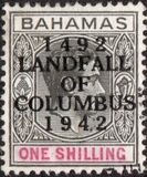 [The 450th Anniversary of Landing of Columbus - Stamps of 1931-1941 Overprinted "1492 LANDFALL OF COLUMBUS 1942", Scrivi AA9]