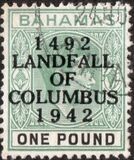 [The 450th Anniversary of Landing of Columbus - Stamps of 1931-1941 Overprinted "1492 LANDFALL OF COLUMBUS 1942", tyyppi AA15]
