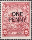 [No. Overprinted "ONE PENNY", tegund AC1]