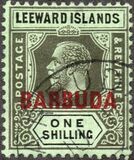 [Leeward Island Postage Stamps Overprinted "BARBUDA", type A6]