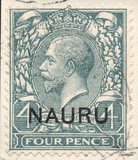 [Great Britian Postage Stamps Overprinted "NAURU", type A10]