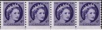 [Queen Elizabeth II - Normal Paper, See 1962 for Fluorescent Stripes, Tip GT3]