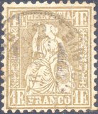 [Definitive 1862-1863 - Sitting Helvetia, type K8]