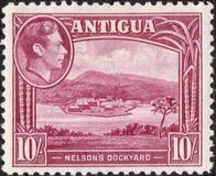 [King George VI, English Harbour, Nelson Dockyard, Fort James & St. John's Harbour, प्रकार S3]