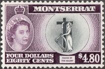 [Queen Elizabeth II, Local Motifs - Inscription "MAP OF THE COLONY", type AW1]