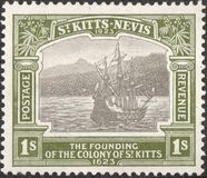 [The 300th Anniversary of the Founding of the Colony of St. Kitts, type G7]