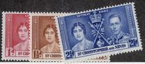 [The Coronation of King George VI and Queen Elizabeth, Inscription "St. Christopher and Nevis", type I]