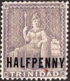 [Not Issued Stamps Overprinted "HALF PENNY" & "ONE PENNY", type F]