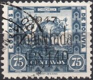 [Stamps of 1938-1939 Surcharged "1947 - Habilitada - Bs. 1.40", type CZ2]