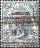 [No.19 Surcharged "TWO", type C]
