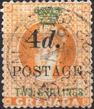 [Revenue Stamps Surcharged, tip B10]