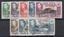 [Falkland Islands Postage Stamps Overprinted "SOUTH GEORGIA DEPENDENCY OF.", type A]