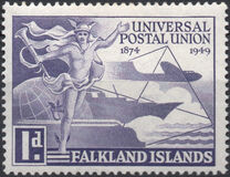 [The 75th Anniversary of UPU, type AL]