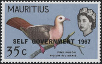 [Birds & Queen Elizabeth II - Stamps of 1965 Overprinted "SELF GOVERNMENT 1967", tip EC]