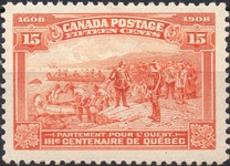 [The 300th Anniversary of the Founding of Quebec, type AB]
