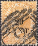 [Queen Victoria Surcharged Locally. "CENTS" Low & Wide. See also No.21-25, type B6]