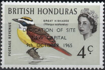 [Birds - Stamps of 1962 Overprinted "DEDICATION OF SITE - NEW CAPITAL - 9th OCTOBER 1965", tyyppi CK2]
