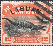 [North Borneo Stamps Overprinted "LABUAN", type J6]
