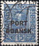 [Polish Postage Stamp Overprinted "PORT GDAŃSK", type G]