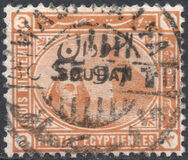 [Sphinx and Pyramid - Egypt Postage Stamps Overprinted "SOUDAN", type C]